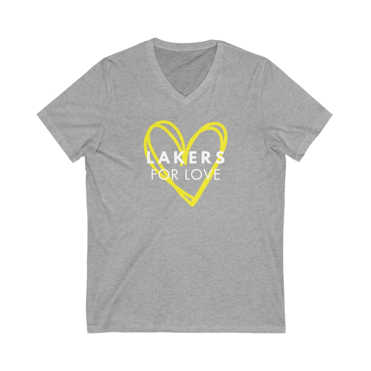 Unisex Jersey Short Sleeve V-Neck Tee- YW