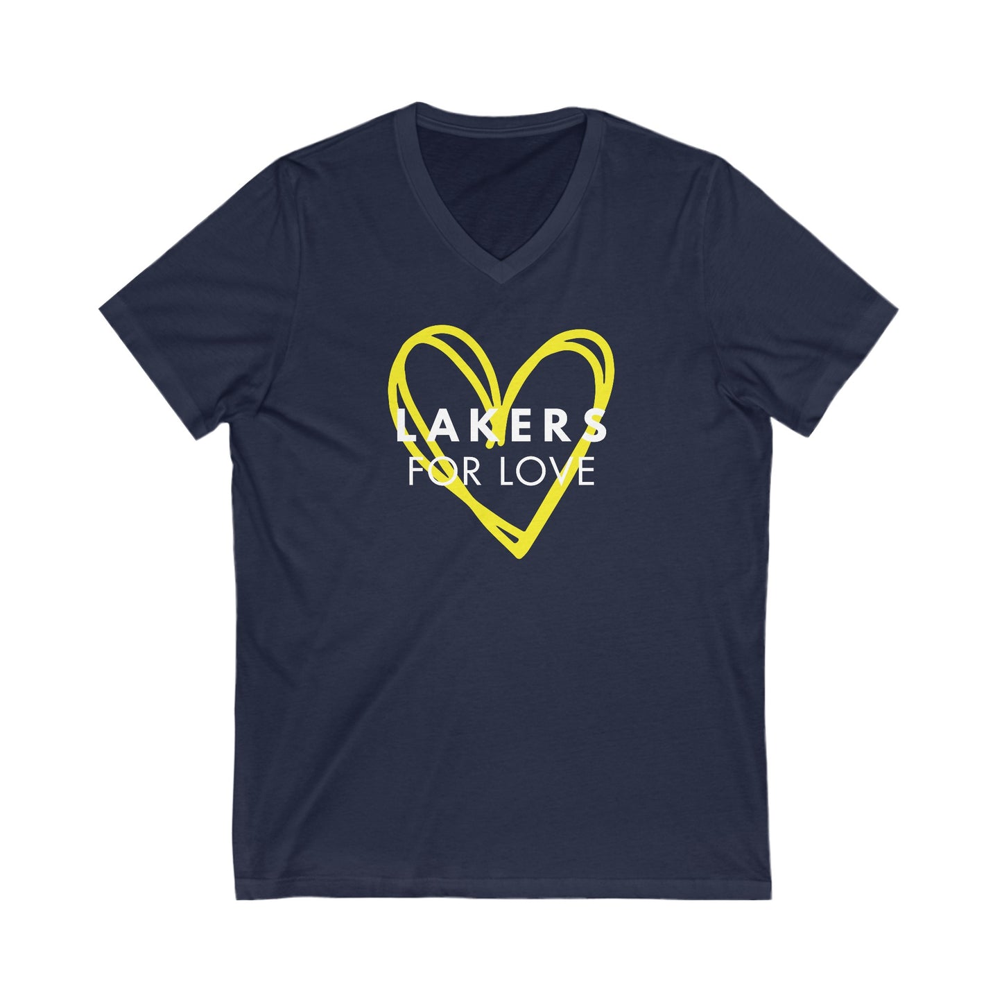 Unisex Jersey Short Sleeve V-Neck Tee- YW