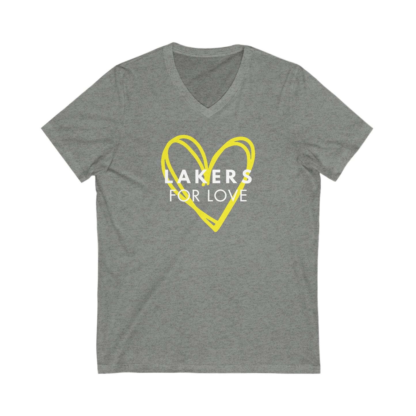 Unisex Jersey Short Sleeve V-Neck Tee- YW