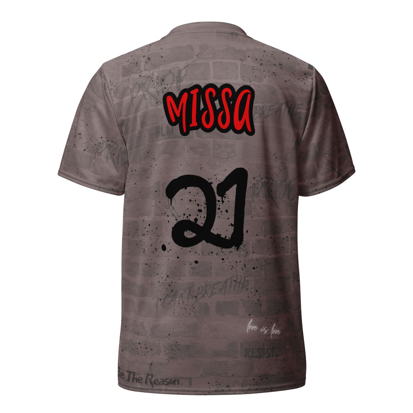 Missa-- Recycled unisex sports jersey