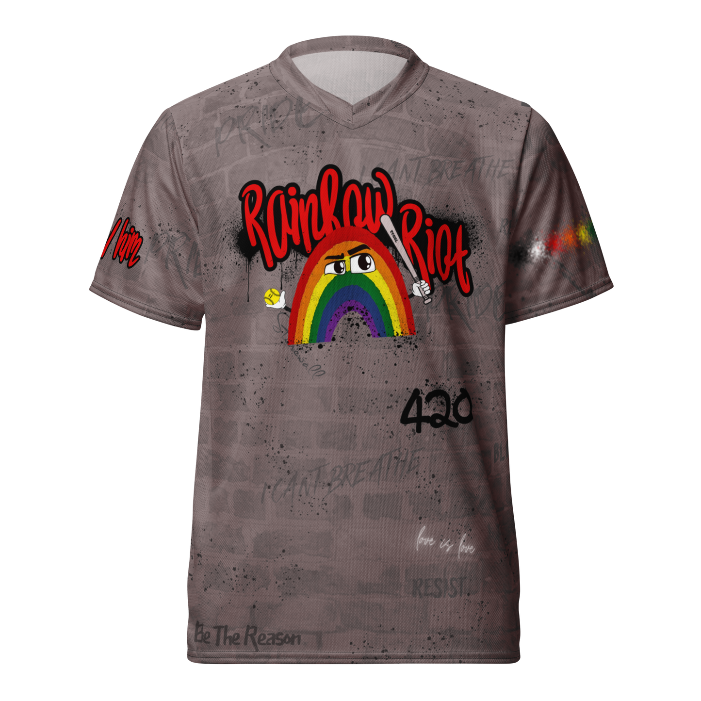 Chaz--Recycled unisex sports jersey