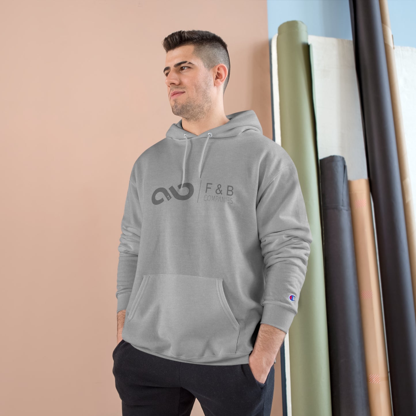 Minimalistic Champion Hoodie with F&B Logo