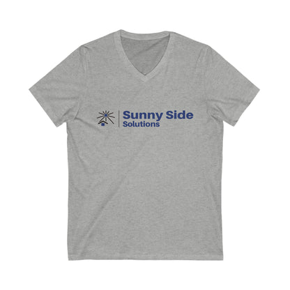 Sunny Side Solutions Unisex Jersey Short Sleeve V-Neck Tee