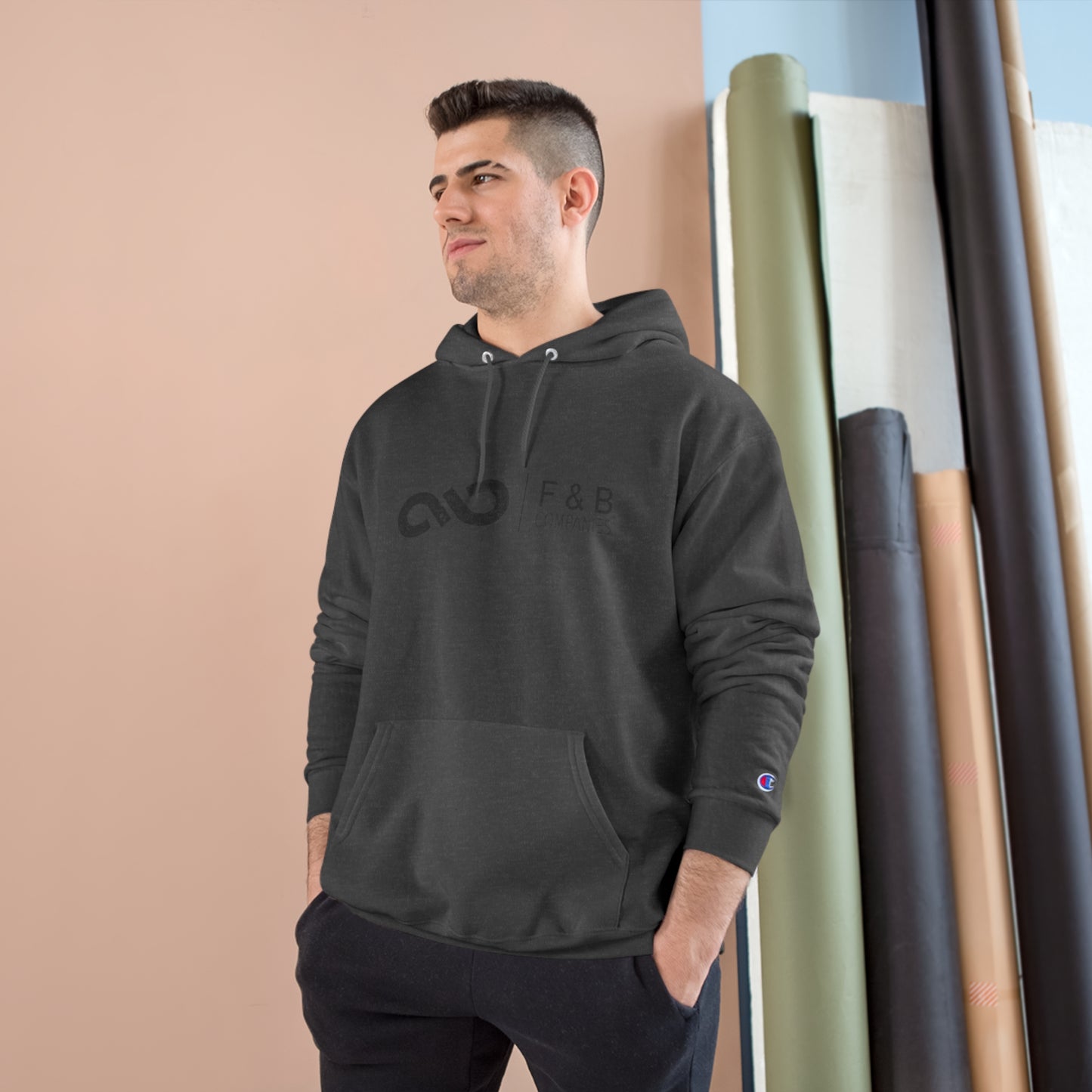 Minimalistic Champion Hoodie with F&B Logo